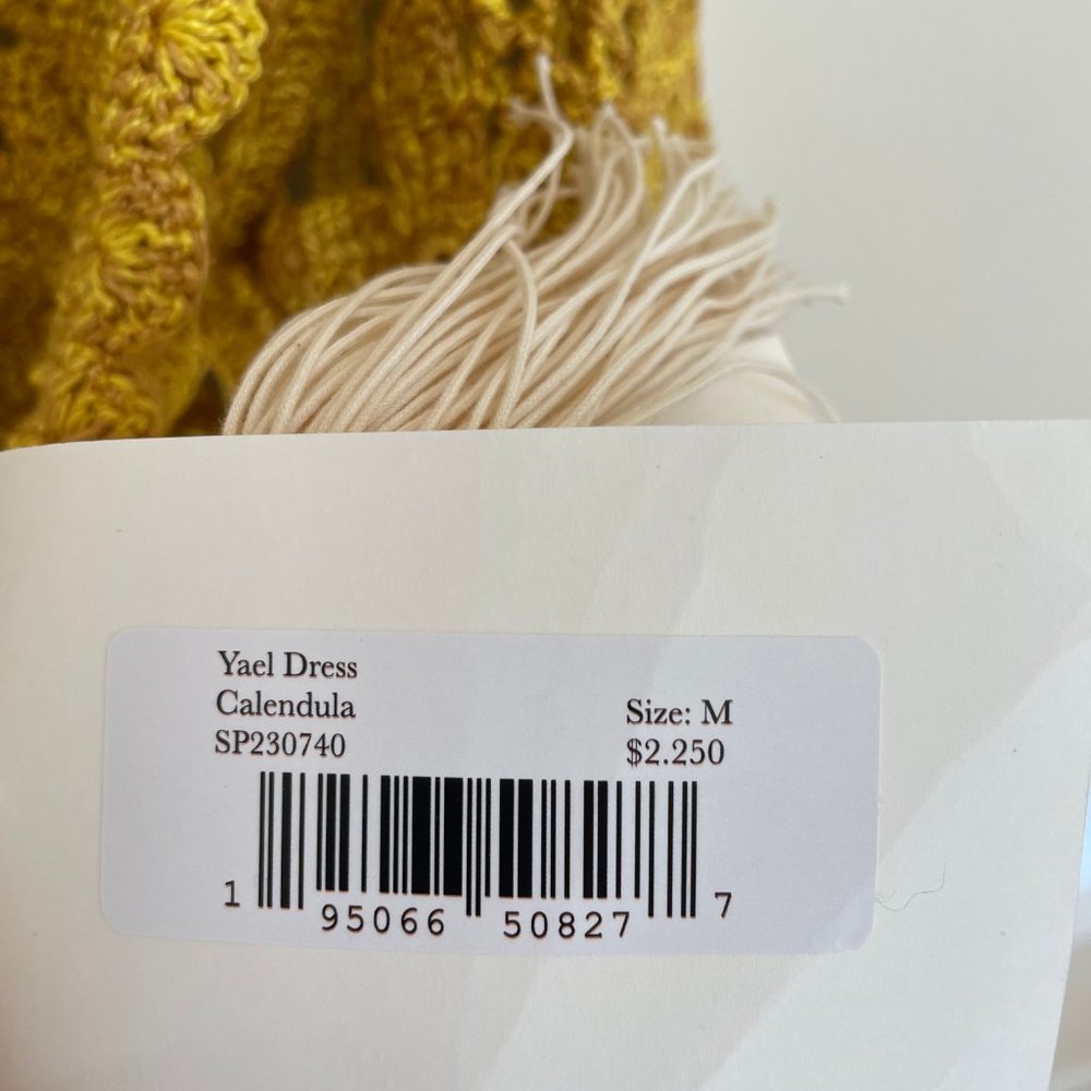 Ulla Johnson Yael Crochet Dress Yellow - Picture 3 of 6